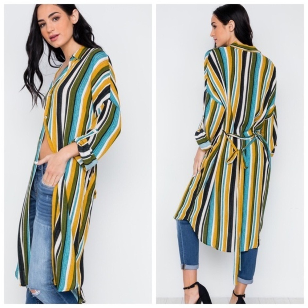 🆕Black, mustard, olive shirt dress.